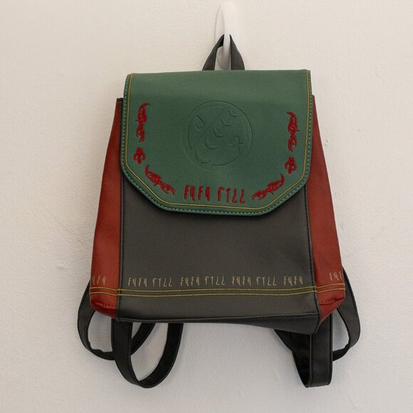 Danielle Nicole Backpack Multicolor Green Red Black Faux Leather Cosplay Bag - Picture 1 of 4